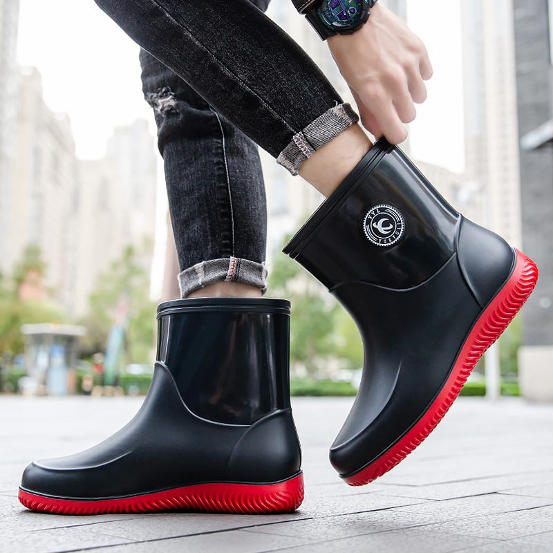 Men'S Shoes Water Resistant - Erkek Orta Buzağı Yağmur Botları. 2025'in