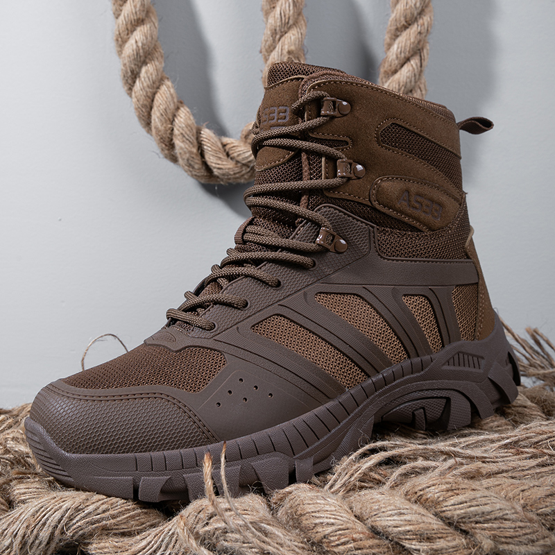 Hiking Boot Waterproof - Erkekler Taktik Botlar Bağcıklı Çöl Askeri