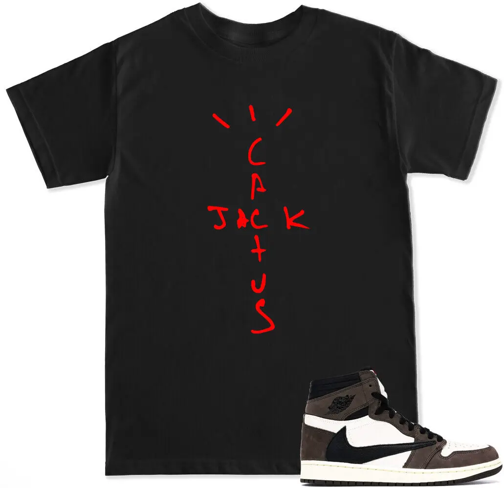 Men Shoes China - Cactus Jack Retro 1 Tişörtü, Air
