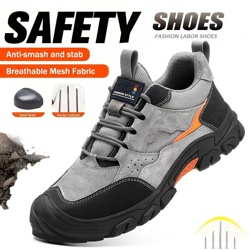 Work Boot Steel Toe - Anti-smash Delinmeye Dayanıklı Fonksiyonel Ayakkabılar Güvenlik