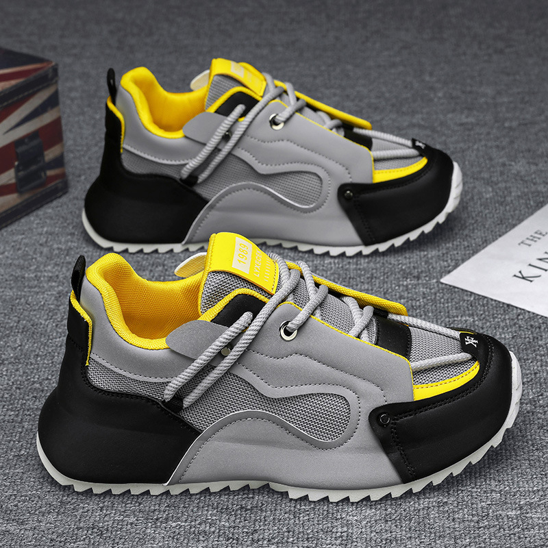 Gri Siyah Ve Sarı Kalın Tabanl - Mesh Trainer Breathable incelemesi ve fiyatı