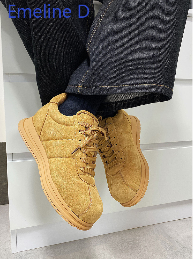 Sarı Kalın Tabanlı Bağcıklı Ek - Men Shoes Yellow incelemesi ve fiyatı