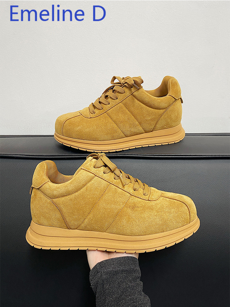 Sarı Kalın Tabanlı Bağcıklı Ek - Men Shoes Yellow incelemesi ve fiyatı