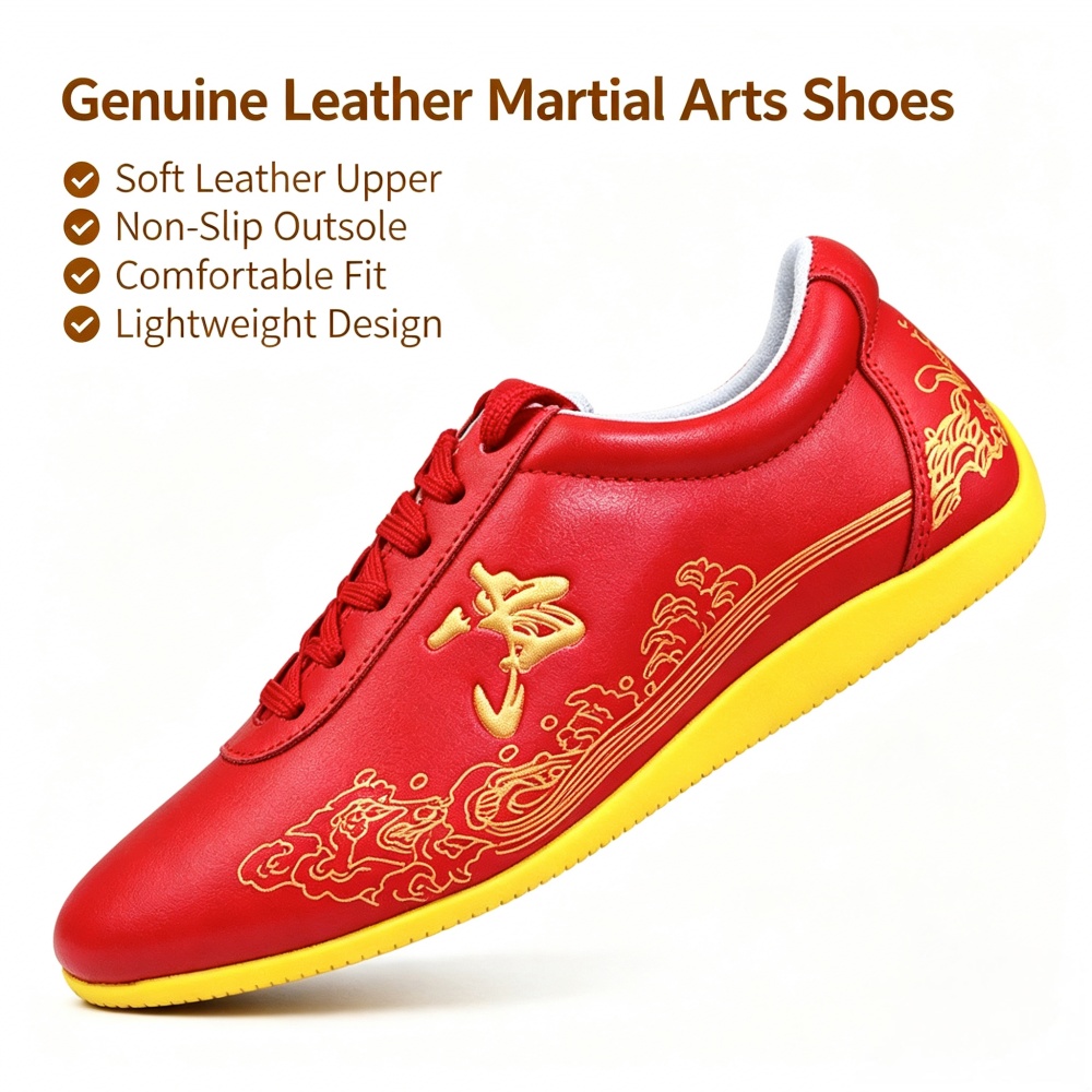 Parlak Hakiki Deri Kung Fu Aya - Men Shoes Yellow incelemesi ve fiyatı